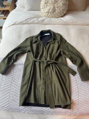 Army Green La Ligne Wool-Blend (Size Small Like New)
